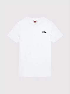 Koszulki dla chłopców - The North Face T-Shirt Unisex Simple Dome NF0A2WANLA91 Biały Regular Fit - grafika 1
