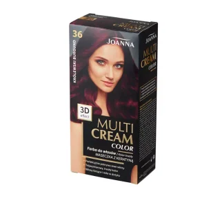 Joanna Farba do włosów Multi Cream Color królewski burgund 36 - Farby do włosów i szampony koloryzujące - miniaturka - grafika 1