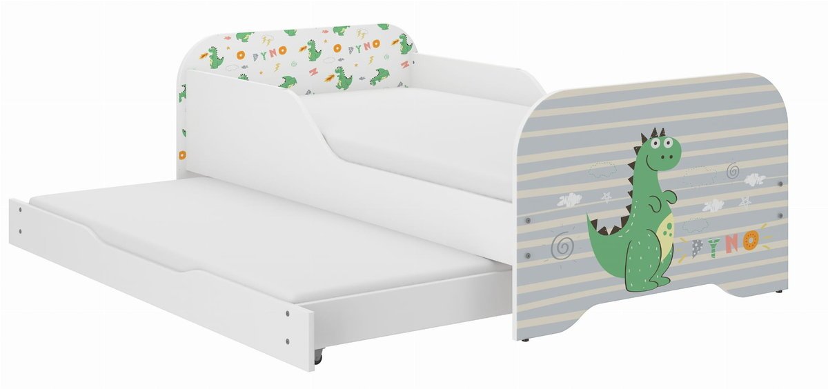 Łóżko dziecięce MIKI 160x80 DINO z funkcją spania