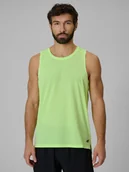 Koszulki sportowe męskie - 4F Koszulka do biegania regular szybkoschnąca męska - żółta XL - miniaturka - grafika 1