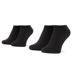 Zestaw 2 par niskich skarpet unisex Tommy Hilfiger 301390 Czarny - Skarpetki damskie - miniaturka - grafika 1