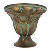 Donice - Esschert Design Mała HowHomely Donica dekoracyjna z postarzanego metalu h12 cm - miniaturka - grafika 1