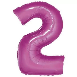 GoDan Balon foliowy cyfra 2, 14", różowy FG-C35R2 - Balony i akcesoria - miniaturka - grafika 1