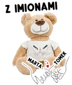 Walentynki - Miś na walentynki dla dziewczyny/chłopaka z imionami - miniaturka - grafika 1