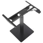 Inne meble biurowe - Jednosilnikowy elektryczny stelaż do biurka PRATO 05-2T/B, kolor czarny, noga 2-segmentowa - miniaturka - grafika 1