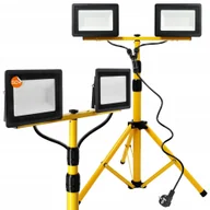 Lampy pozostałe - Halogen Led Statyw Budowlany Naświetlacz 2X 50W Przewód 2M Zestaw Stojak - miniaturka - grafika 1
