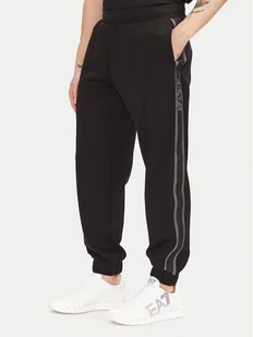 EA7 Emporio Armani Spodnie dresowe 7M000545 AF12660 UC001 Czarny Modern Fit - Spodnie sportowe męskie - miniaturka - grafika 1