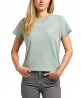 Koszulki i topy damskie - T-shirt Lee SMALL LOGO TEE 112350199 Intuition Grey XS - miniaturka - grafika 1