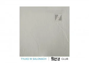 ROCA CLUB AP70338438401300 HEBE Brodzik kwadratowy 900 x 900 mm SZARY CEMENT - Brodziki prysznicowe - miniaturka - grafika 1