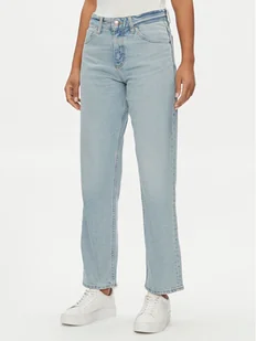 Lee Jeansy Rider Classic 112346314 Niebieski Straight Fit - Spodnie damskie - miniaturka - grafika 1