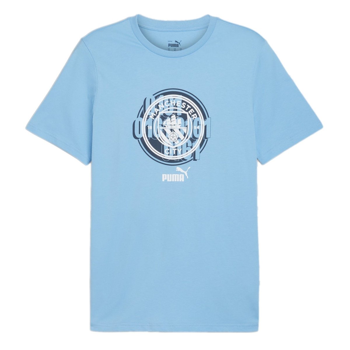 Koszulka męska Puma 77777439 MCFC FTBL CULTURE Niebieska