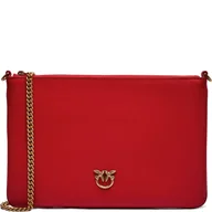 Torebki damskie - Pinko Skórzana kopertówka FLAT CLASSIC SETA - miniaturka - grafika 1