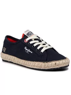 Buty dla chłopców - Pepe Jeans Espadryle Tourist Combi Boy PBS10093 Granatowy - grafika 1