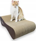 Drapaki dla kotów - Drapak dla kota brązowy szeroki MIMI 70x23x40 cm MruuPruu - miniaturka - grafika 1