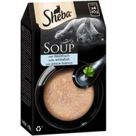 Mokra karma dla kotów - Sheba Soup 40 x 40 g Ryba biała - miniaturka - grafika 1