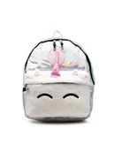 Plecaki - Plecak Holographic Unicorn Crest Backpack YVLR-644 Srebrny - HYPE - miniaturka - grafika 1