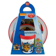 Zestawy naczyń dla dzieci - Paw Patrol Paw Patrol - Zestaw śniadaniowy z melaminy do mikrofali (talerz, miseczka, kubek 260 ml) - miniaturka - grafika 1