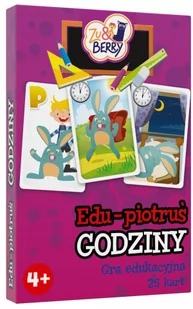Trefl gra edukacyjna Edu-Piotruś Godziny - Gry karciane - miniaturka - grafika 3