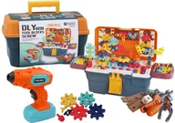 Zabawy w naśladowanie dorosłych - Klocki Puzzle Konstrukcyjne 3D W Skrzynce DIY Rozkręcanie Wiertarka - miniaturka - grafika 1