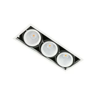 Italux Vertico Triple 3000K GL7108-3 3X18W 3000K WH+BL Biały czarny Aluminium GL7108-3/3X18W 3000K WH+BL - Lampy sufitowe - miniaturka - grafika 3