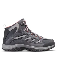 Buty trekkingowe damskie - Trekkingi Columbia Crestwood Mid Waterproof 2099861 Szary - miniaturka - grafika 1