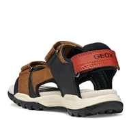 Buty dla chłopców - Sandały Geox Jr Borealis J450RA 015ME CD6N6 S Brązowy - miniaturka - grafika 1