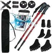 Kije trekkingowe - Kijki Nordic Walking trekkingowe 2szt Zestaw - miniaturka - grafika 1