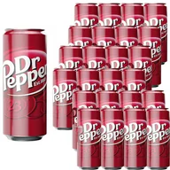 Napoje gazowane - Dr Pepper Napój gazowany 330 ml x 24 sztuki - miniaturka - grafika 1