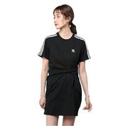 Sukienki - adidas Damska sukienka T-shirt, czarny, 38 cm - miniaturka - grafika 1