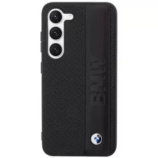 Etui BMW do Samsung Galaxy S23+ Plus HardCase Leather Textured & Stripe czarny - Etui i futerały do telefonów - miniaturka - grafika 3