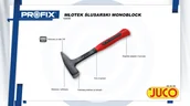 Nożyce i noże - MŁOTEK ŚLUSARSKI MONOBLOCK 300G [M9149] - miniaturka - grafika 1