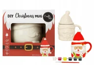 Zabawki kreatywne - Kubek świąteczny do malowania DIY christmas MUG na prezent Mikołaj - miniaturka - grafika 1