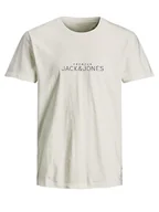 Koszulki męskie - Jack & Jones Koszulka "Avance" w kolorze kremowym - miniaturka - grafika 1