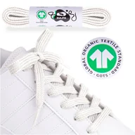 Akcesoria obuwnicze - Sznurówki GOTS Sznurówki z organicznej bawełny GOTS 120cm płaskie - miniaturka - grafika 1