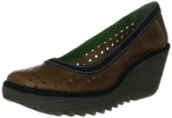 Czółenka - Fly London YEDI Perf. 500274 czółenka damskie, beżowy - beżowy Camel Indigo Black 015-42 EU - miniaturka - grafika 1
