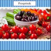 Książki kucharskie - Jawi Przepiśnik niebieski paski - miniaturka - grafika 1