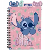 Notesy i bloczki - STITCH I LILO NOTES NA SPIRALI SPIRALNY DLA DZIEWCZYNKI NOTATNIK PASO - miniaturka - grafika 1