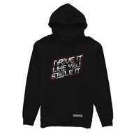 Odzież do sportów motorowych - Czarna bluza z kapturem DRIVE LIKE YOU STOLE IT-3XL - miniaturka - grafika 1