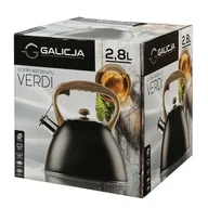 Czajniki na gaz - Czajnik nierdzewny VERDI 2,8 l czarny - miniaturka - grafika 1