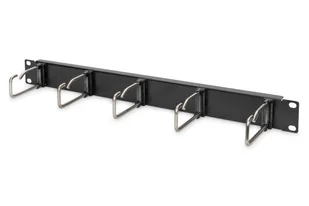 Digitus Organizator Kablowy 19" 1U, 5X Uchwyty Stalowe, 40X75 Mm, Czarny Dn-97667 - Pozostałe akcesoria sieciowe - miniaturka - grafika 1