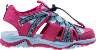 hitec Sandały dziecięce Hi-Tec Sanev Jr różowo-jasnoniebieskie rozmiar 35 - Buty dla dziewczynek - miniaturka - grafika 1