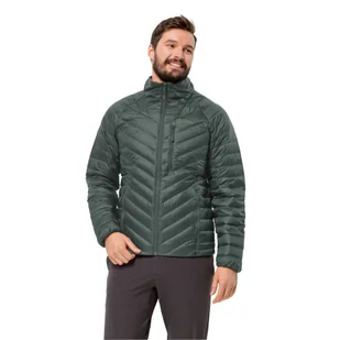Męska kurtka puchowa Jack Wolfskin PASSAMANI DOWN JKT M black olive - M - Kurtki męskie - miniaturka - grafika 1