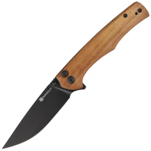 Nóż składany Sencut Crowley Guibourtia Wood, Black Stonewashed D2 (S21012-5) - Noże - miniaturka - grafika 1