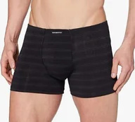 Majtki męskie - Lovable Majtki Bokserki Czarne Męskie Paski M S4z - miniaturka - grafika 1