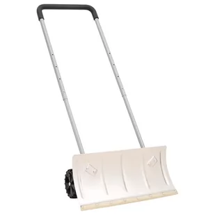 vidaXL Pług do śniegu z wydłużaną rączką, srebrny, 61 cm, stal - Łopaty i widły - miniaturka - grafika 1