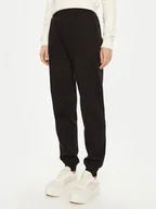 Spodnie sportowe damskie - Calvin Klein Jeans Spodnie dresowe Raised J20J224841 Czarny Relaxed Fit - miniaturka - grafika 1