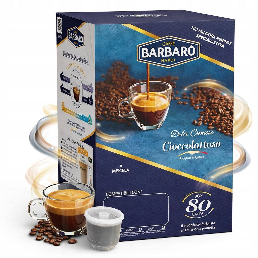 Caffè Barbaro Oro kapsułki do Illy IperEspresso 80 sztuk Kawa Espresso