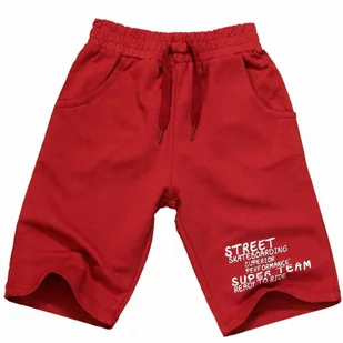 Krótkie SPODENKI Szorty NADRUK Bawełna 116 - Spodenki damskie - miniaturka - grafika 1