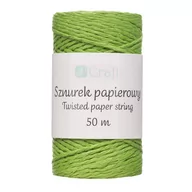 Opakowania i torebki na prezenty - Sznurek papierowy skręcany 50m zielony - miniaturka - grafika 1