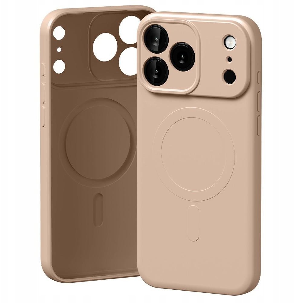 Etui Mercury Semi-Silicone MagSafe do iPhone 17 Pro Max różowo-piaskowy